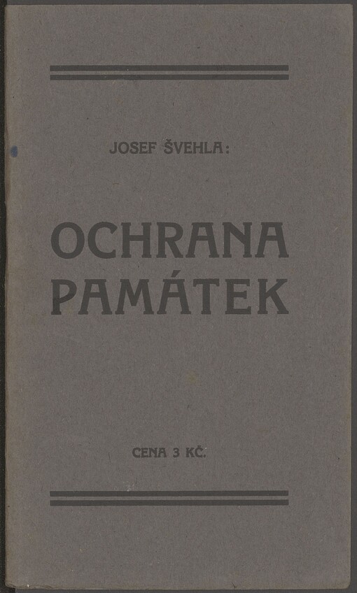 Ochrana památek: zvláštní otisk z 