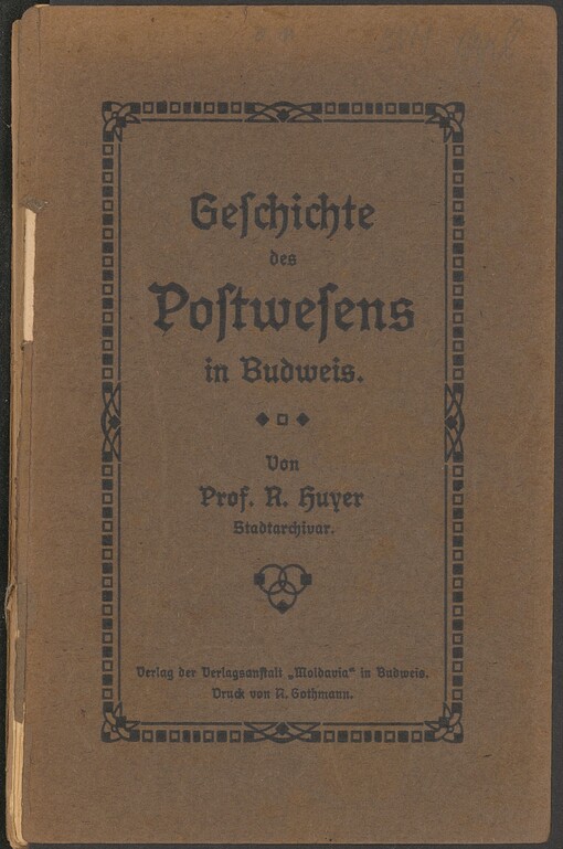 Geschichte des Postwesens in Budweis