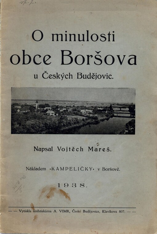 O minulosti obce Boršova u Českých Budějovicích