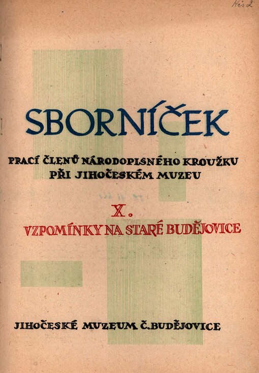 Vzpomínky na staré Budějovice. 10