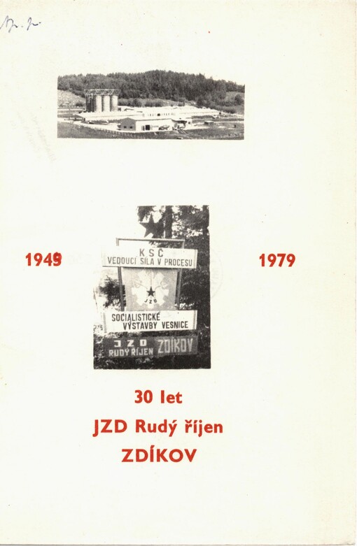 30 let JZD Rudý říjen Zdíkov