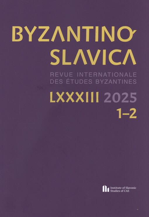 Byzantinoslavica : revue internationale des études Byzantines