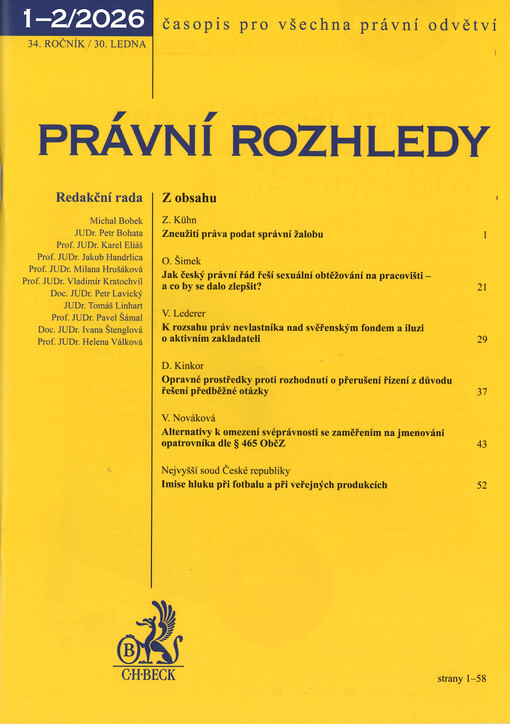 Právní rozhledy : časopis pro všechna právní odvětví