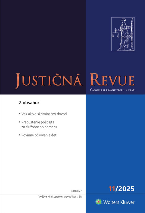 Justičná revue  : časopis pre právnu teóriu a prax