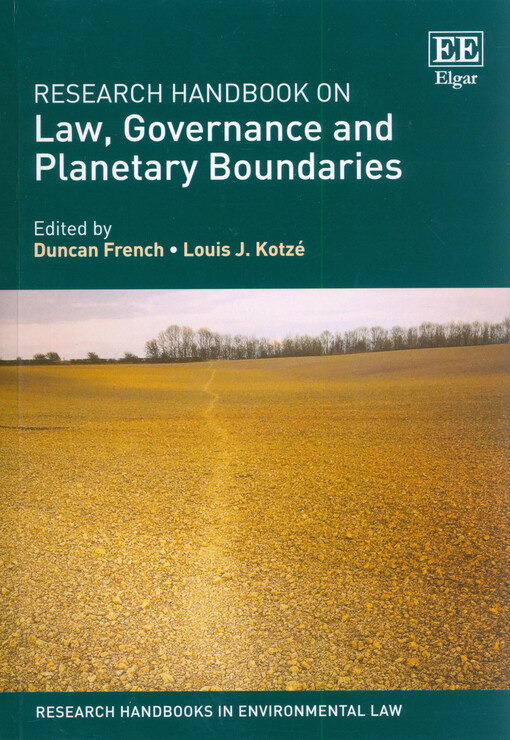Research handbook on law, governance and planetary boundaries
