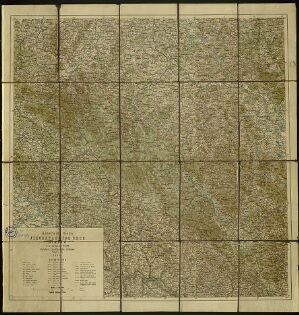 Generální mapa jihozápadních Čech (Šumava)