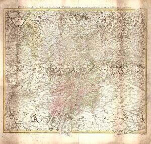 Karte von der gefürsteten Grafschaft Tyrol