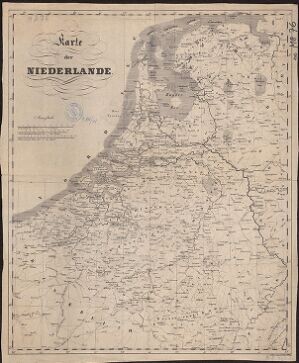 Karte der Niederlande
