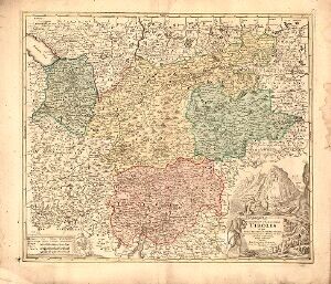 Comitatus principalis Tirolis in quo episc. Tridentinus et Brixiensis, comitatus Brigantinus