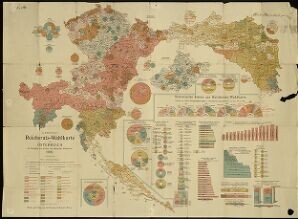 G. Freytag's Reichsrats-Wahlkarte von Österreich
