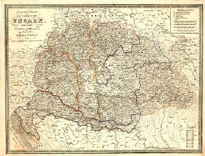 General Karte von Königreiche Ungarn und Königreich Kroatien, Schlavonien