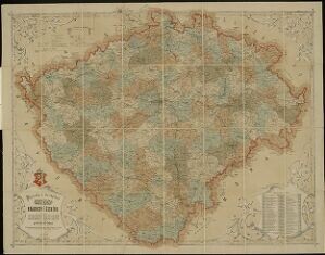 Politická a místopisná mapa Království českého