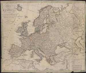 Karte von Europa nach den zuverlässigsten Hülfsmitteln und seiner neuesten politischen Eintheilung gezeichnet