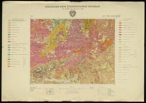 Geologická mapa Československé republiky - List: Písek (4252)