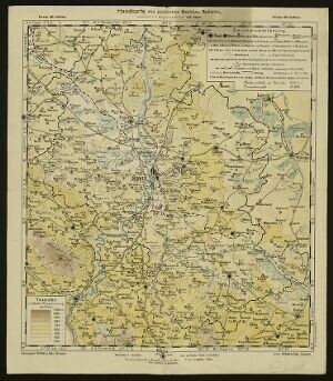 Handkarte des politischen Bezirkes Budweis