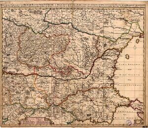 Exactissima tabula, qua tam Danubii fluvii pars inferior a Belgrado urbe usq ad ejus ostia et minores in eum influentes fluvii, quam regiones adjacentes, ut Transylvania, Valachia, Moldavia, Bulgaria, Bessarabia et Romonia, aliiq Ucrainae ac Podoliae tractatus finitimi ostenduntur