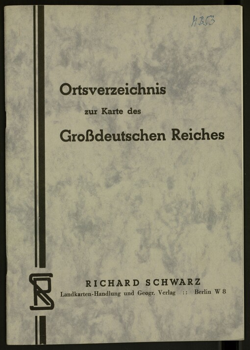 Karte des Grossdeutschen Reiches - Organisations- und Büro-Karte des Grossdeutschen Reiches