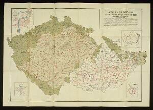 Volební mapa zemí Koruny české a výsledky prvých všeobecných voleb do rady říšské, konaných ve dnech 14. a 23. května r. 1907
