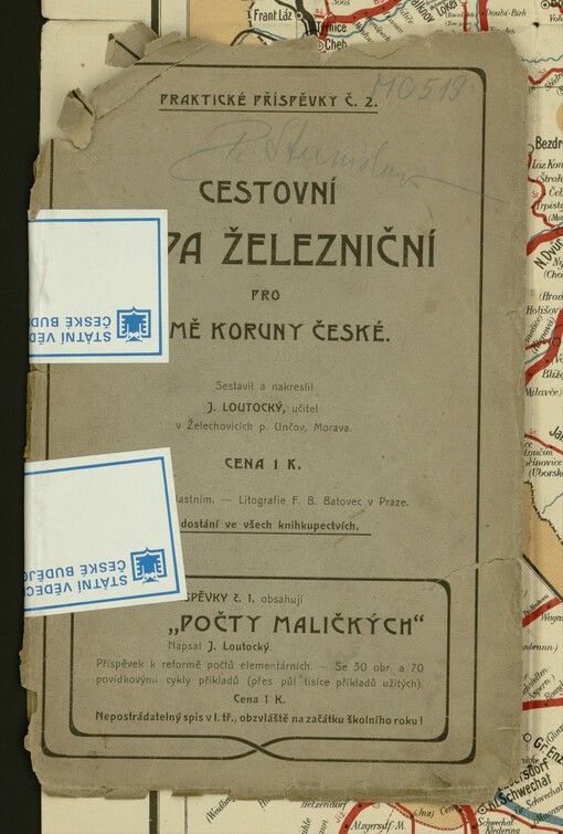 Cestovní mapa železniční pro země Koruny české