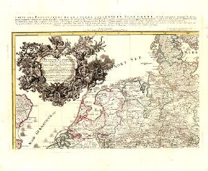 Carte des expeditions de la gverre presente en Allemagne