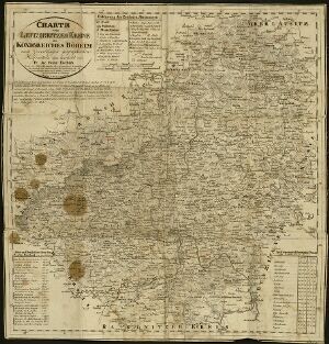 Charte vom Leitmeritzer Kreise des Königreiches Böheim nach zuverlässigen geographischen Hülfsmitteln neu bearbeitet von Fr. Jac. Heinr. Kreibich