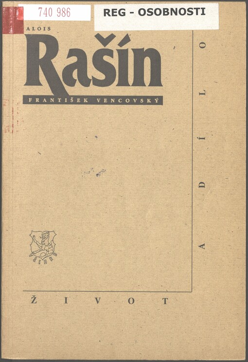 Alois Rašín: život a dílo