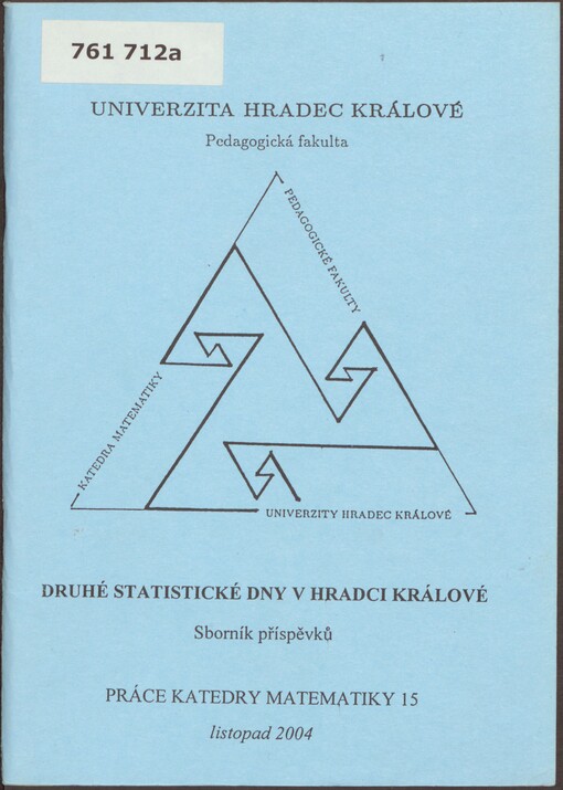 Druhé statistické dny v Hradci Králové: sborník příspěvků