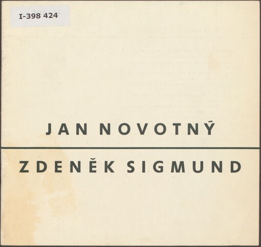Jan Novotný, Zdeněk Sigmund