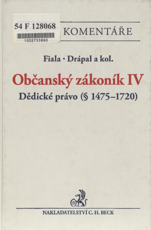 Občanský zákoník: komentář