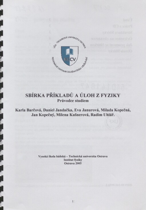 Sbírka příkladů a úloh z fyziky: průvodce studiem