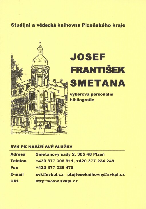 Josef František Smetana: výběrová personální bibliografie