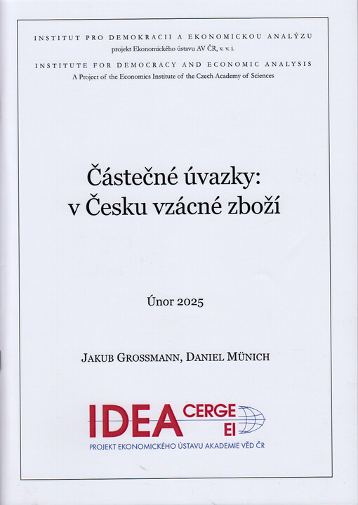 Částečné úvazky : v Česku vzácné zboží = Part-time jobs : a rare commodity in the Czech Republic
