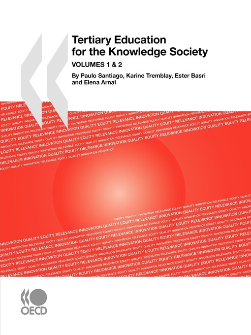 Tertiary education for the knowledge society.Volume 1,Special features : governance, funding, quality