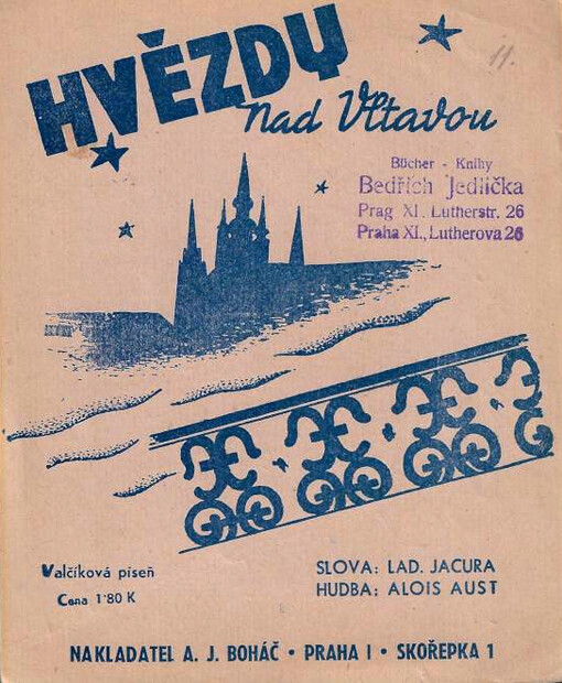 Hvězdy nad Vltavou = (Pohled na Hradčany) : valčíková píseň