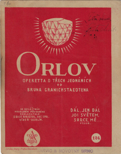 Dál, jen dál, jdi světem srdce mé-- píseň