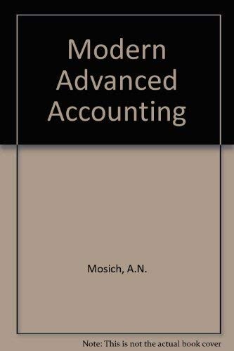 Modern Advanced Accounting
