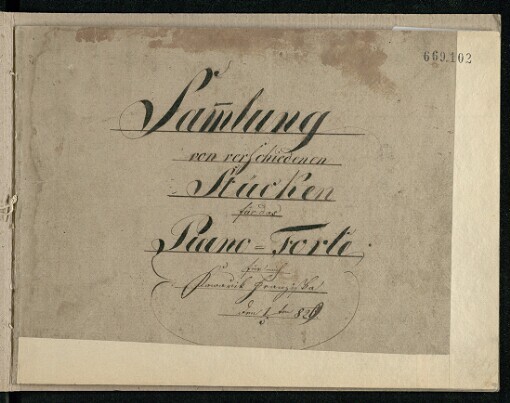 Sammlung von verschiedenen Stücken für das Piano-Forte