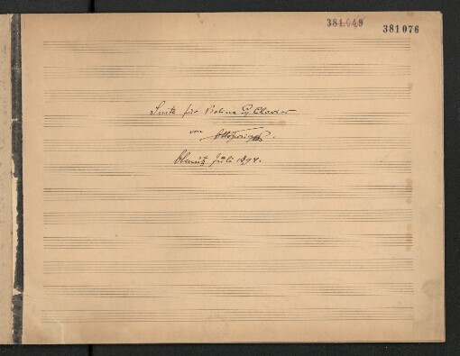 Suite für Violine und Clavier