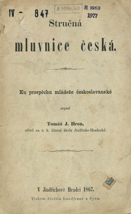 Stručná mluvnice česká