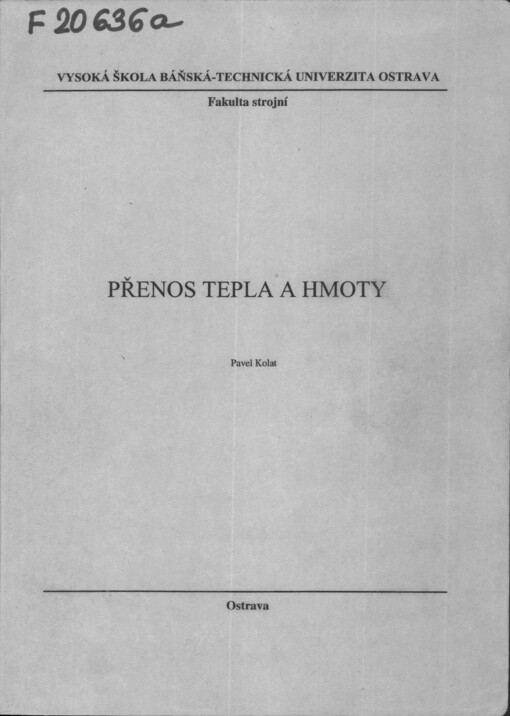 Přenos tepla a hmoty