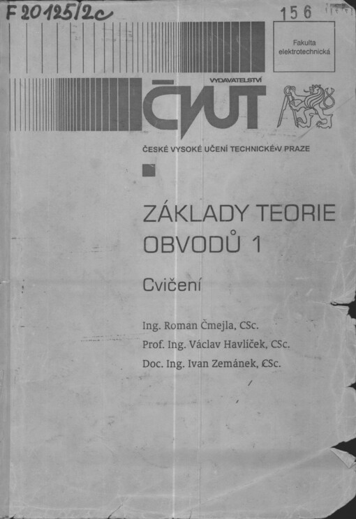 Základy teorie obvodů 1 :cvičení