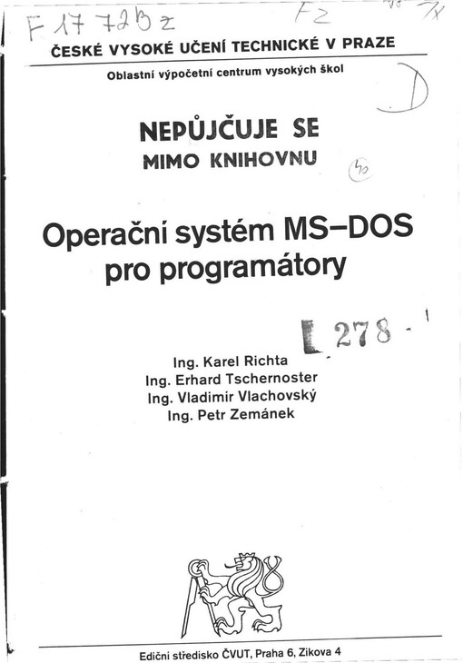 Operační systém MS-DOS pro programátory