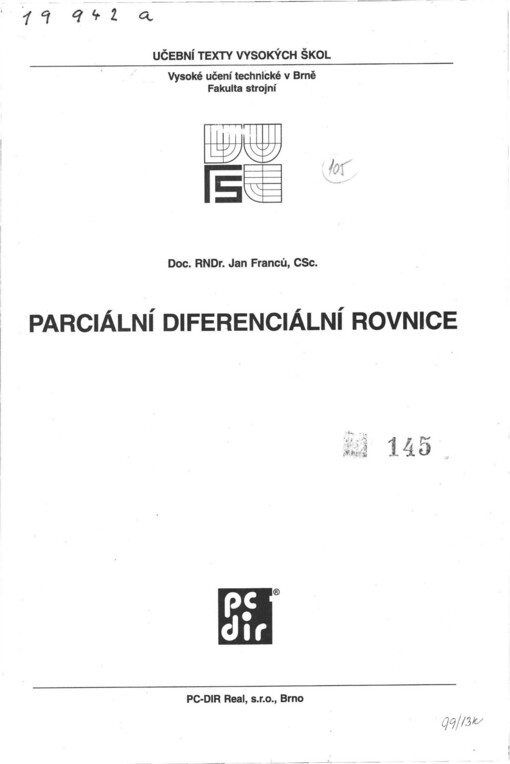 Parciální diferenciální rovnice