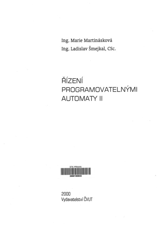 Řízení programovatelnými automaty II