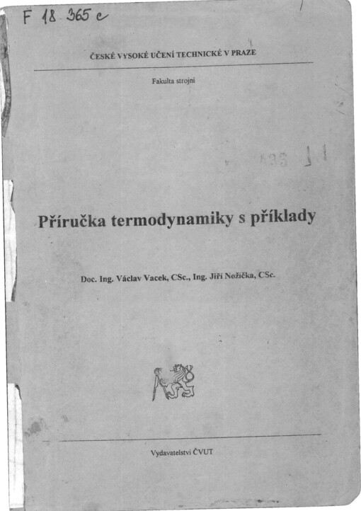 
  Příručka termodynamiky s příklady
  
