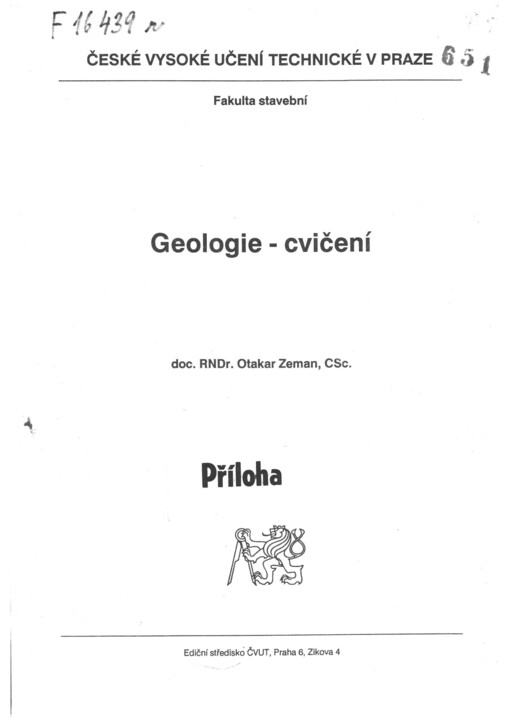 
  Geologie - cvičení
  