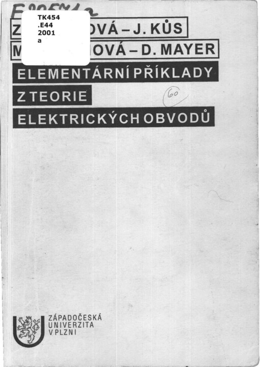 Elementární příklady z teorie elektrických obvodů