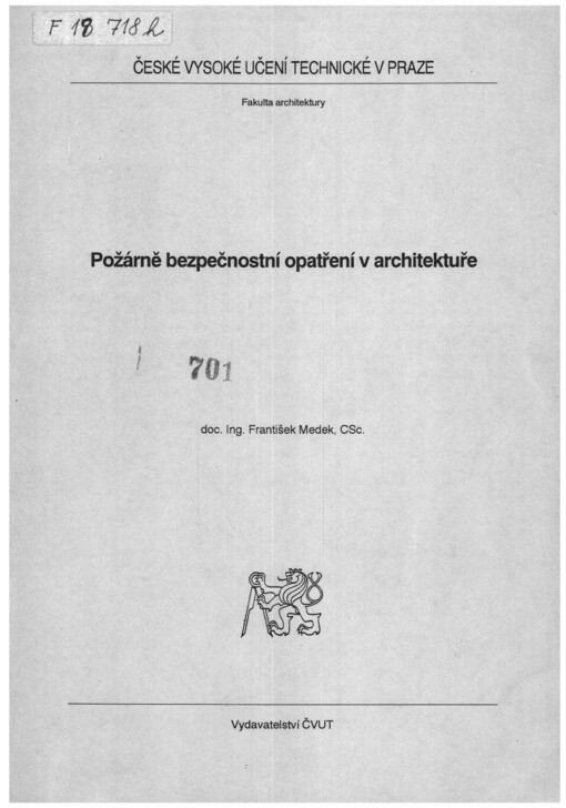 Požárně bezpečnostní opatření v architektuře