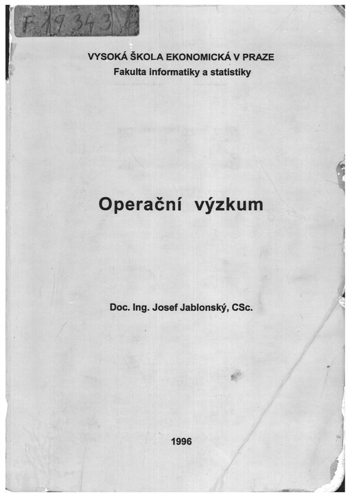 Operační výzkum