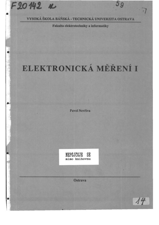 Elektronická měření 1